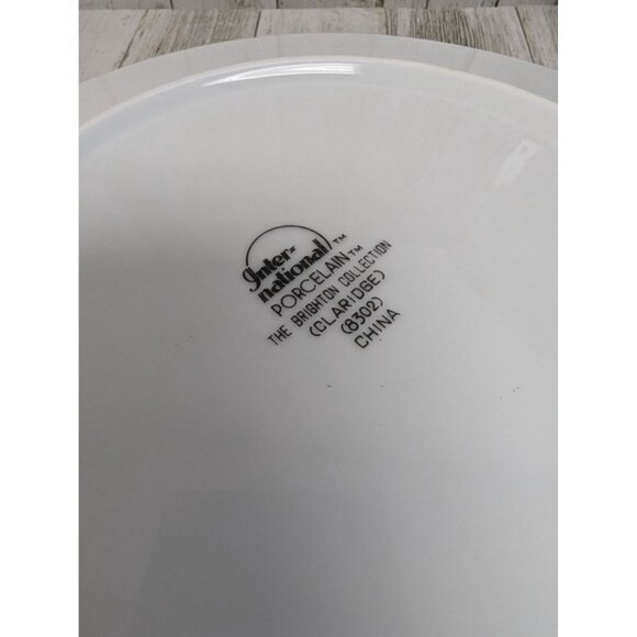 International Brighton Collection Claridge 8302 Porcelain Set of 2 Dinner Plates - Picture 3 of 5